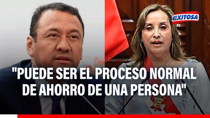 Ángel Manero sobre presunto desbalance patrimonial de Dina Boluarte: Podrían ser sus ahorros