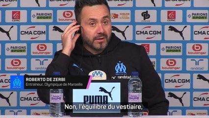 Marseille - De Zerbi : "Pogba, pas une question d'équilibres de vestiaire"