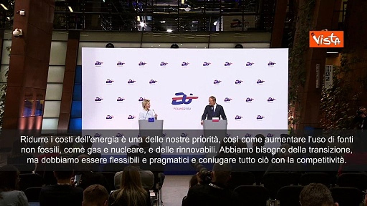 Von der Leyen: Abbiamo bisogno della transizione, ma dobbiamo essere flessibili e pragmatici