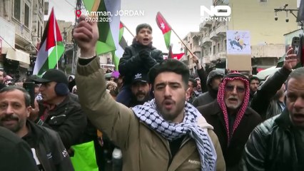Διαδήλωση στο Αμμάν κατά των προτάσεων του Τραμπ για τη Γάζα