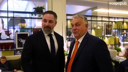 Abascal recibe en Madrid a Le Pen, Orban...