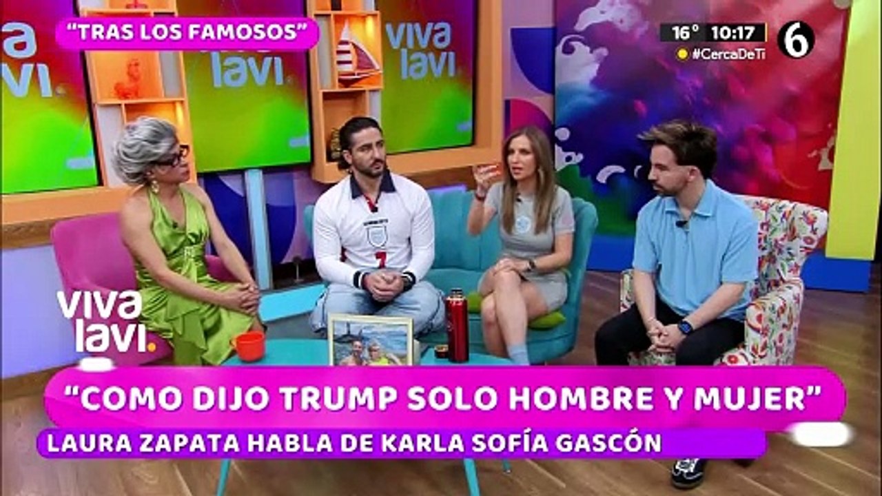 "Solo hombre y mujer": Laura Zapata apoya a Donald Trump