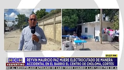 ¡Lamentable! Descarga eléctrica mata a joven en Choloma