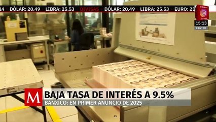 Banco de México ajusta a la baja su tasa de interés en 50 puntos base para dejarla en 9.5%