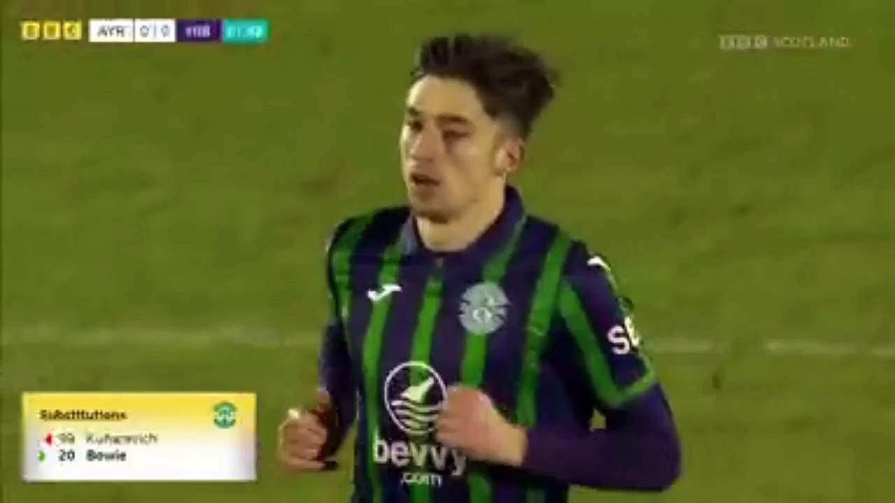 Ayr United Vs Hibernian Scottish Cup Last 16 2 half