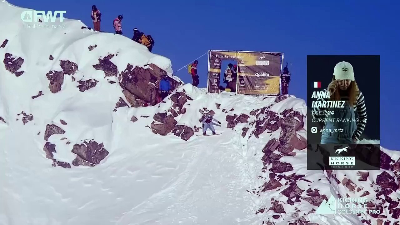 Anna Martinez Second Place Run 2025 Kicking Horse Golden BC Pro