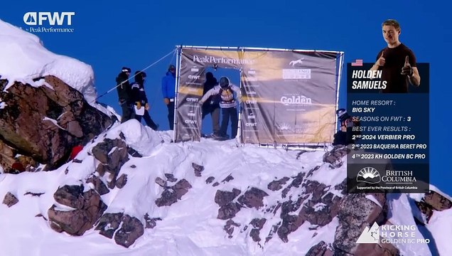 Holden Samuels Second Place Run Snowboard Men - 2025 Kicking Horse Golden BC Pro