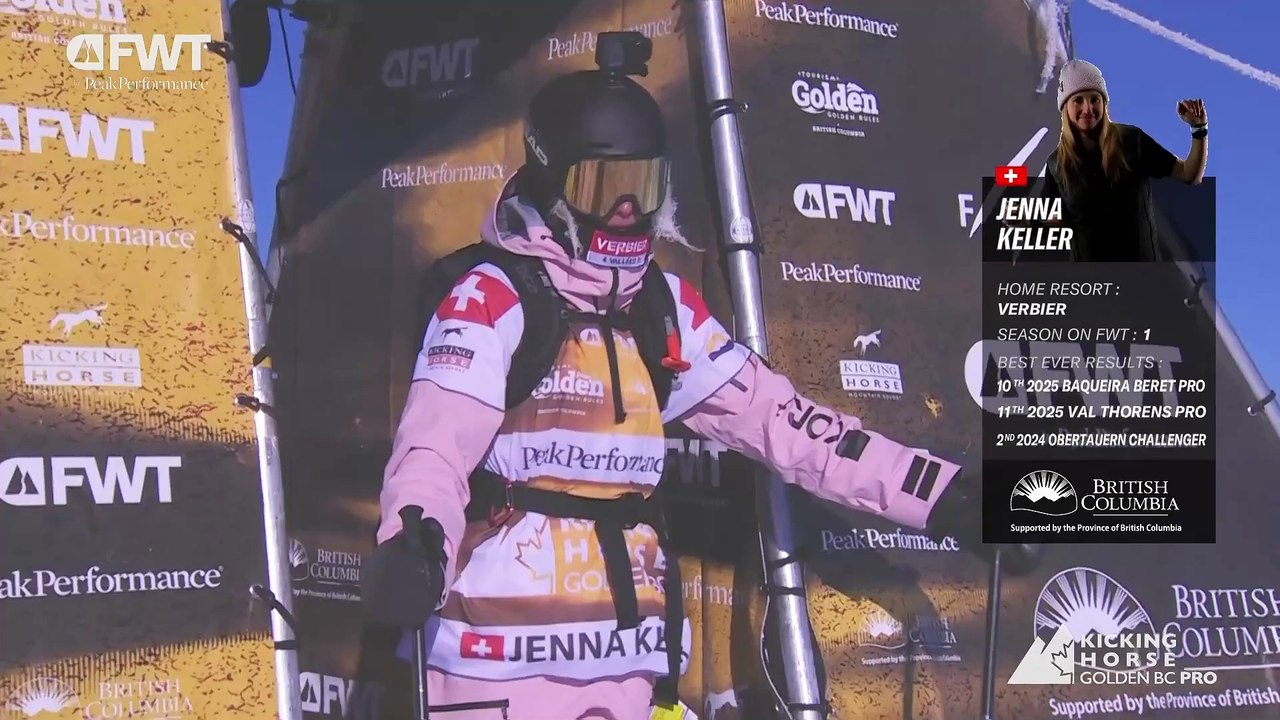 Jenna Keller Second Place Run Ski Women - 2025 Kicking Horse Golden BC Pro