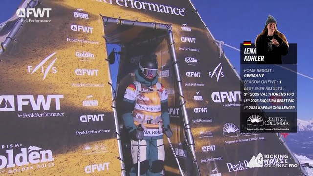 Lena Kohler Third Place Run Ski Women 2025 Kicking Horse Golden BC