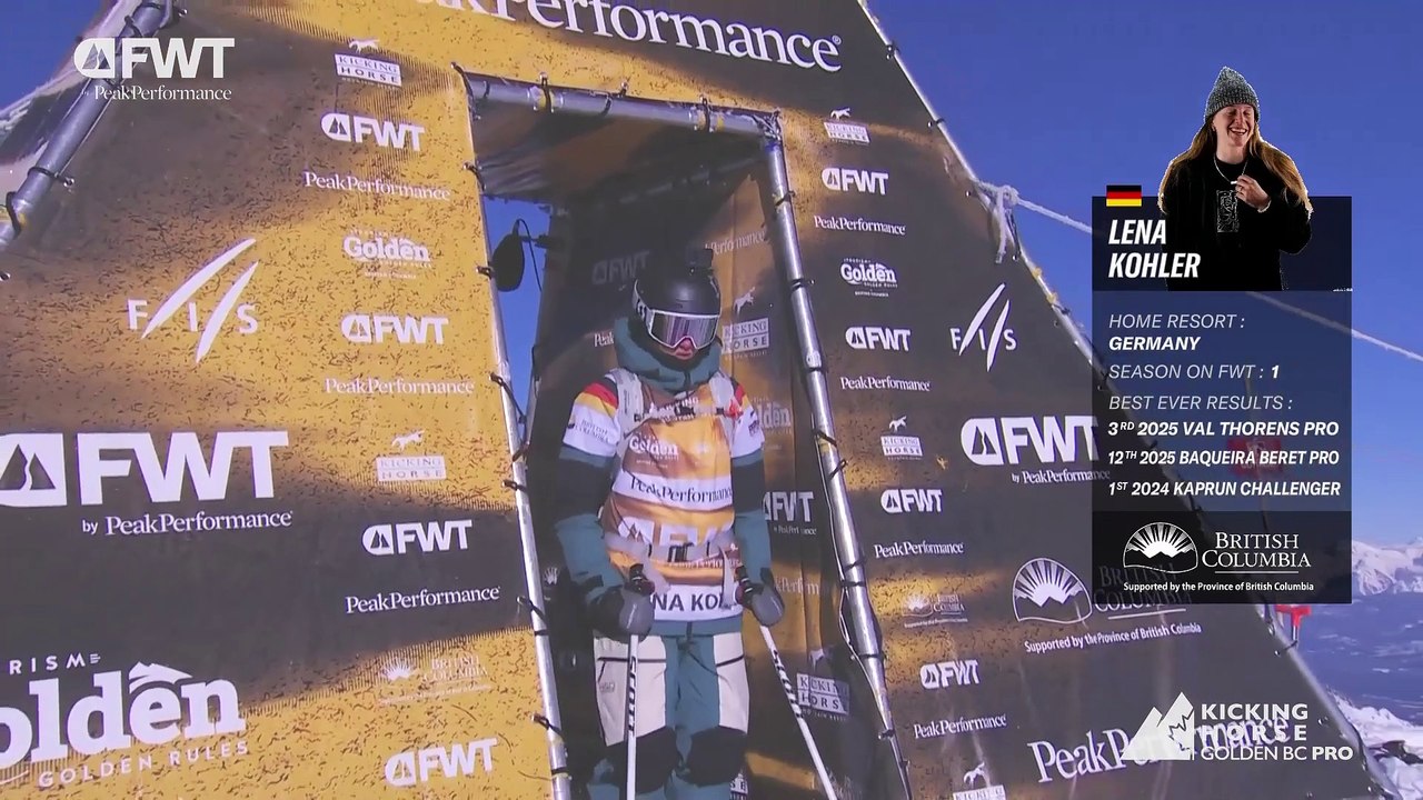 Lena Kohler Third Place Run Ski Women 2025 Kicking Horse Golden BC