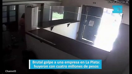 Brutal golpe a una empresa en La Plata: huyeron con cuatro millones de pesos