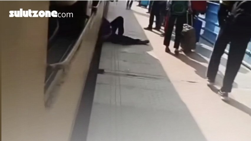 Detik-Detik Menegangkan! Pria Terseret Kereta Api di Jaipur, India