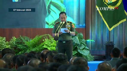 [FULL] Depan Presiden Prabowo, Jenderal Agus Subiyanto Sebut TNI Siap Kawal Penjualan Gas 3 Kg