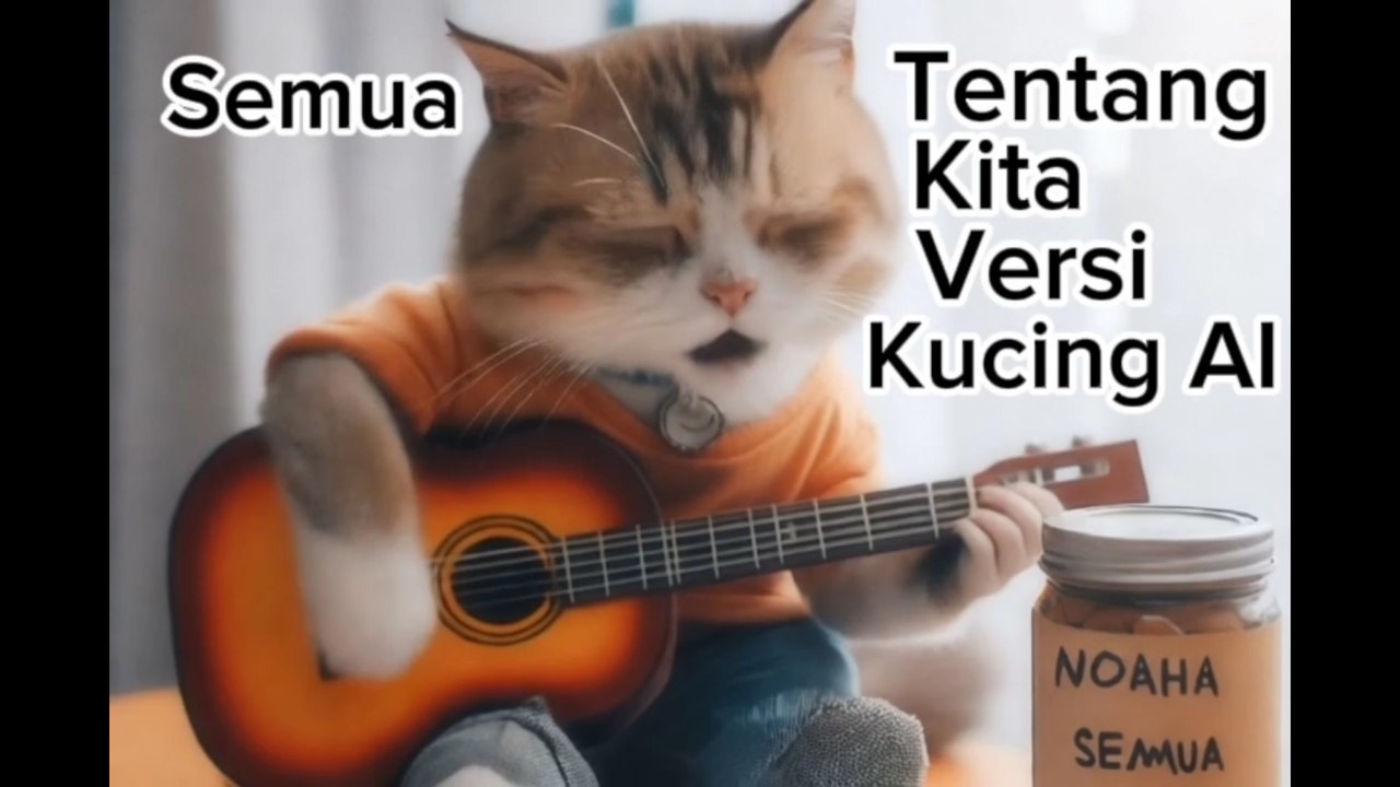 "Kucing AI Beraksi: Membawakan Semua Tentang Kita dengan Gitar Akustik"