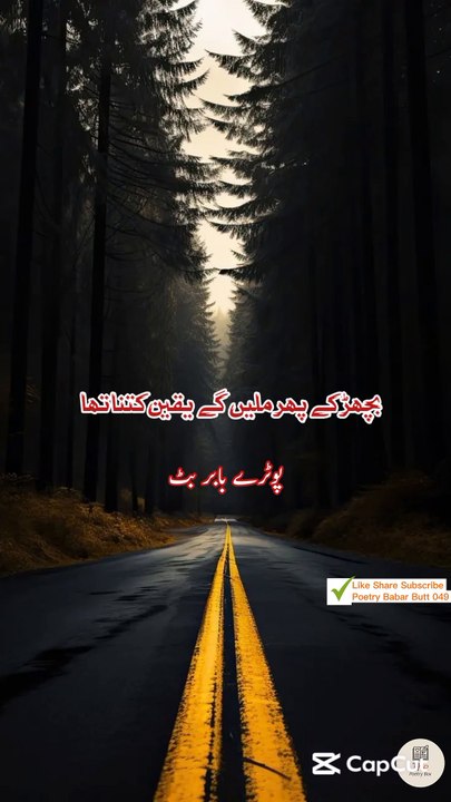 Bacher k pher mile gay   ... Urdu sad poetry shayari status