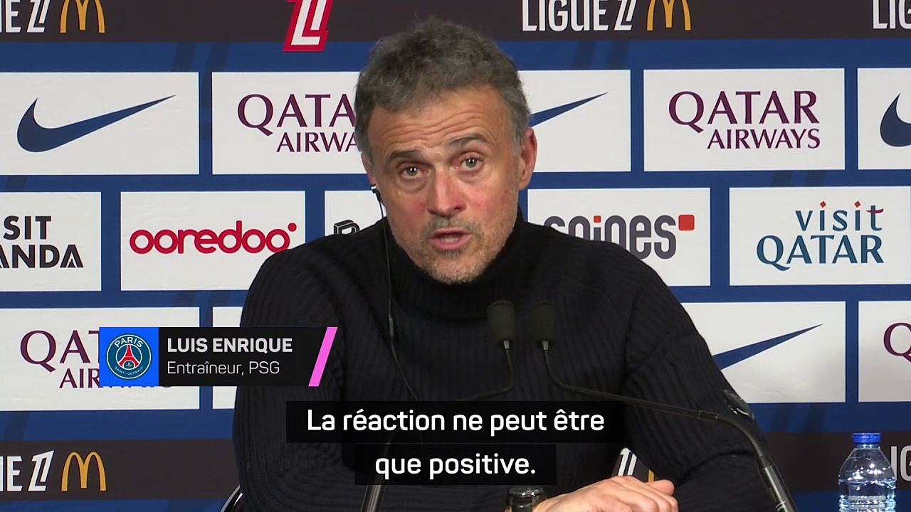 PSG - Luis Enrique sur sa prolongation : "La réaction ne peut être que positive"