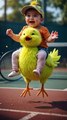 Funny Baby Rides cartoonish  Chick #fyp #viral #foryou #trending