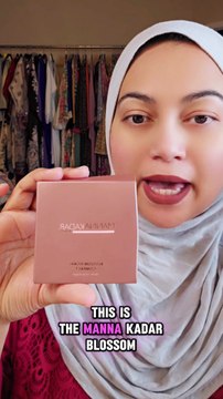 Manna Kadar Beauty Blossom Floral Compact Blush Highlighter Bronzer Combo Makeup