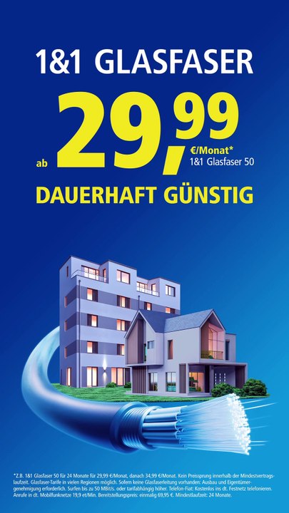 1und1 glasfaser  -   jetzt 6 monate gratis testen!  kiez-deal.de #profiseller #premiumpartner  gratis