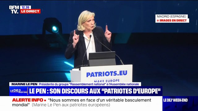 Marine Le Pen: Nous sommes en face d'un véritable basculement mondial