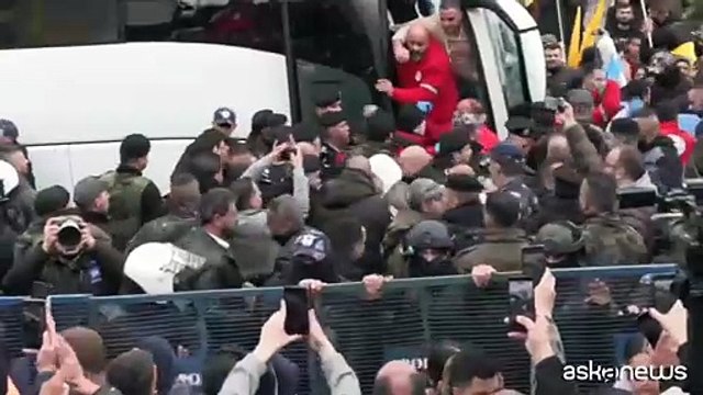 I detenuti palestinesi rilasciati arrivano a Ramallah