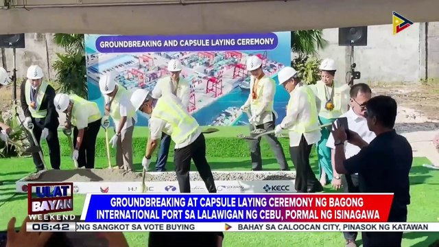 Groundbreaking at capsule-laying ng bagong international port sa Cebu, pormal na isinagawa