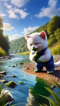 Cat turn into hulk and saved her mom story in hindi #hindikahani #storytelling #story @Syonife