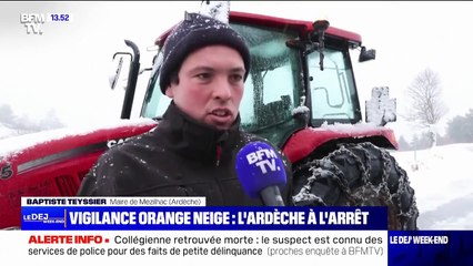 Chute de neige en Ardèche: la commune de Mézilhac s'organise pour venir en aide aux personnes vulnérables