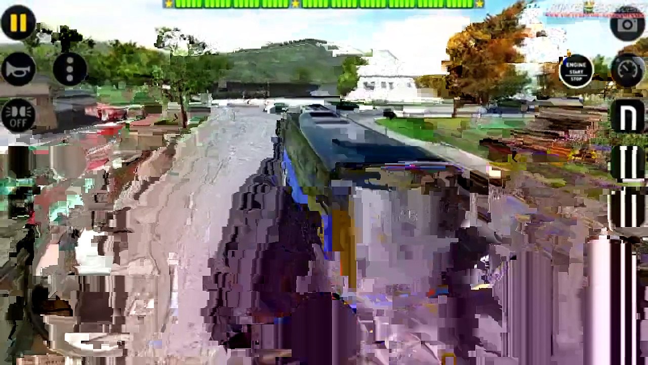 City coach bus simulator gameplay | realistic bus driving games