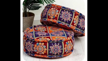 NEW TRICK -पुराने कपड़ो से बनाए FLOOR SOFA/Cushion, REUSE OLD CLOTHS/SAREE, waste katran reuse ideas