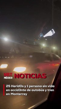 Un persona sin vida y dos más en estado grave fue el saldo que dejó un ch0que protagonizado entre un autobús de pasajeros y el ferrocarril la noche de este viernes al poniente de la ciudad de Monterrey