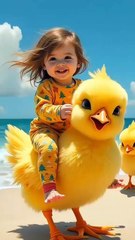 chicken and baby fun