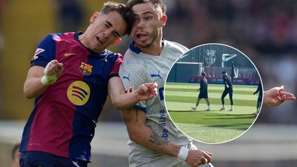 Barcelona: Gavi ya trabaja con el grupo tras haber sufrido golpe en la cabeza en su último partido