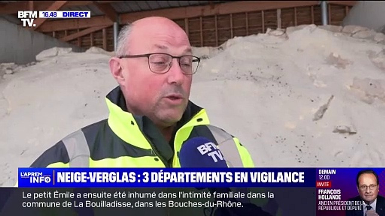 Vigilance neige-verglas: les services de déblayages en action depuis ce matin