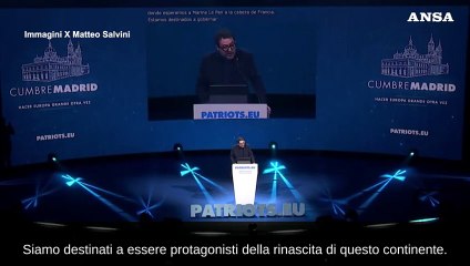 Salvini al vertice dei Patrioti Ue: "Meno Europa, piu' liberta'"