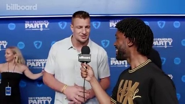 Rob Gronkowski Is Excited to Hear Kendrick Lamar Perform "Not Like Us" | Fan Duel Super Bowl Party Powered by Spotify