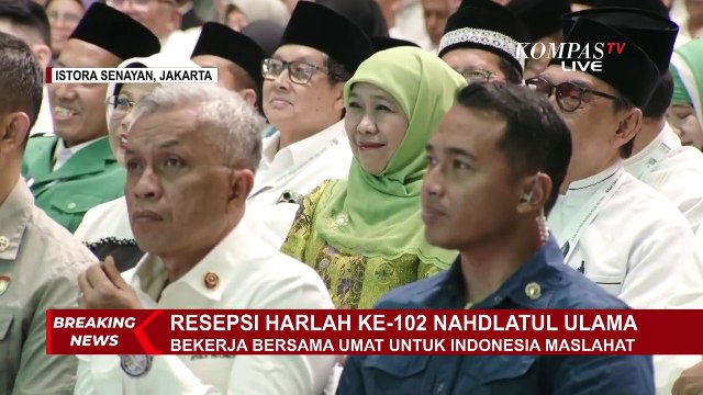 [FULL] Pidato Presiden Prabowo di Harlah ke-102 NU: Saya Merasa Nyaman dengan NU