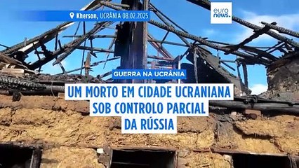 Três civis feridos e casas destruídas após ataque da Rússia em Kherson