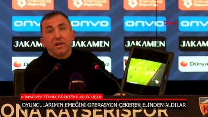Konyaspor'da Recep Uçar: Operasyon çekerek oyuncularımın emeğini elinden aldılar