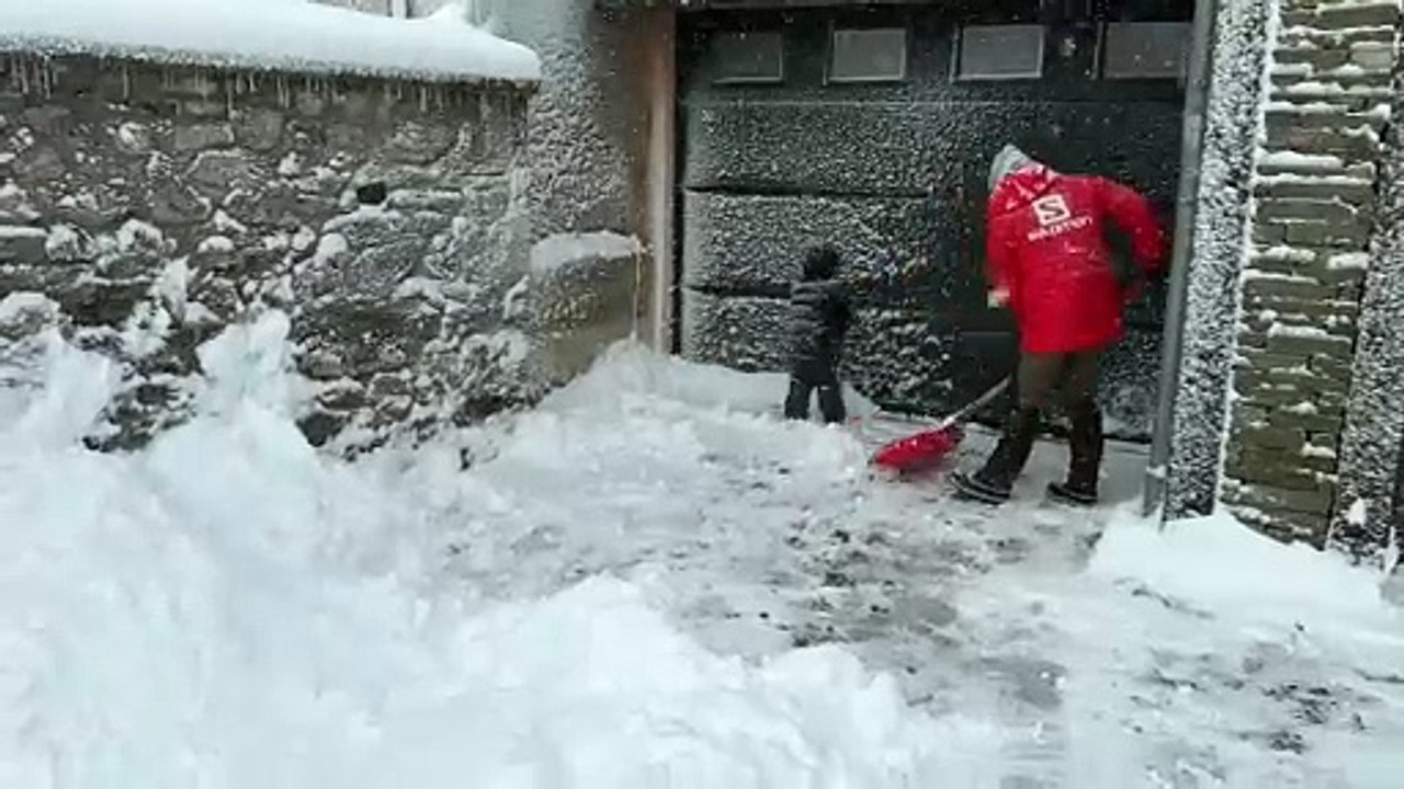 Neige dans le Pilat, les habitants du Bessat ravis !