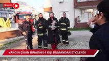 Antalya'da 5 katlı binada yangın paniği