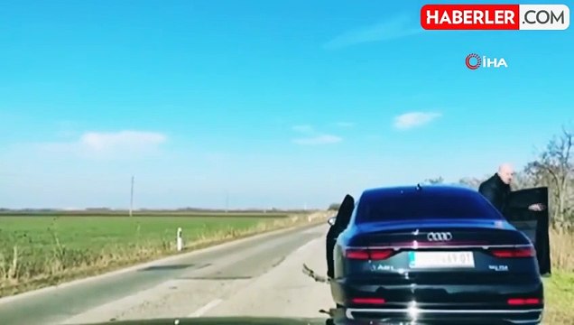 Sırbistan Cumhurbaşkanı Vucic'i taşıyan aracın lastiği çıktı