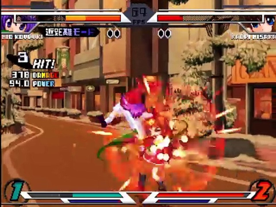 Eternal Fighter Zero Netplay: 骨 (Mio) vs しのゆら (Kaori) 14/11/2015