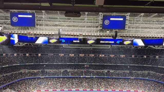 Pitos a los árbitros en la salida al Bernabéu