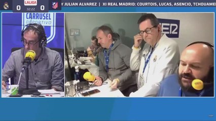 Roncero reacciona al penalti a lo panenka de julián Alvarez