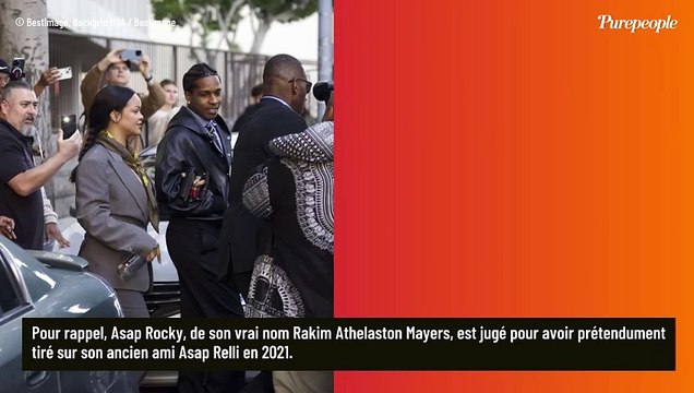 Rihanna, le visage fermé, fidèle soutien d'Asap Rocky au tribunal : le rappeur risque jusqu’à 24 ans de prison