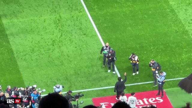 El homenaje a Marcelo en el Bernabéu antes del Real Madrid - Atleti