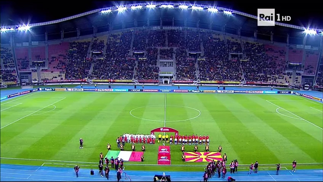 European Qualifiers 2018  - North Macedonia vs. Italy - 1.Half