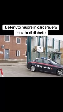 Detenuto muore in carcere, era malato di diabete.
