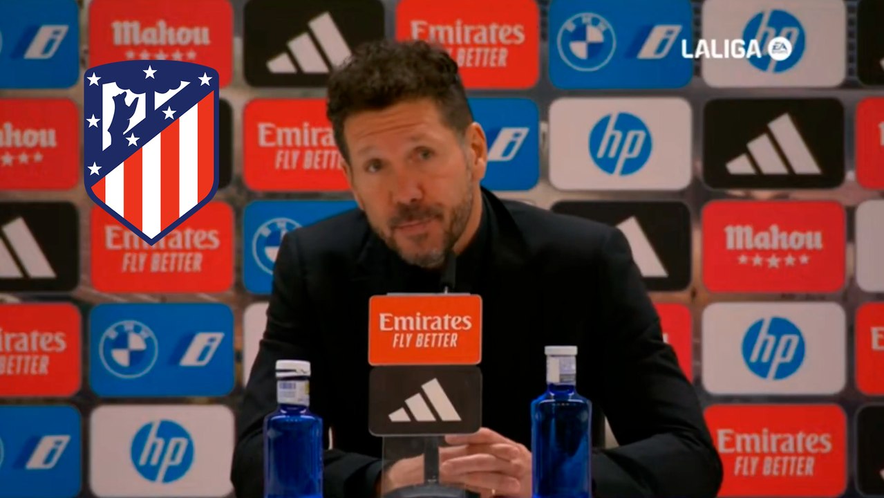 Cholo Simeone y su postura ante el arbitraje del derbi entre el Real Madrid y el Atlético de Madrid